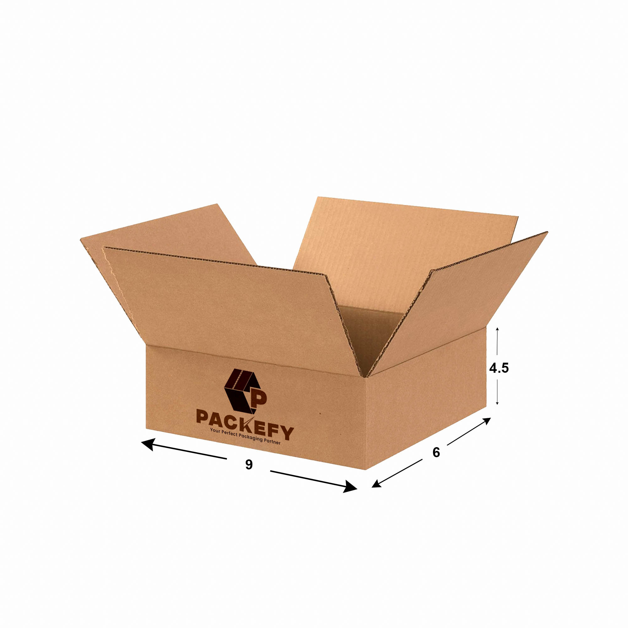 9 x 6 x 4.5 Inches (3-Ply) Corrugated Packaging Box – Heavy-Duty & Reliable